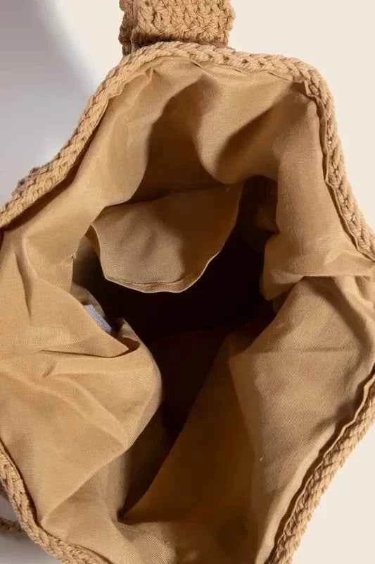 Fame Intricate Braided Single Strap Drawstring Bag for a perfect OOTD – dress to impress outfits from Amexza