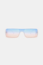 Polycarbonate Frame Rectangle Sunglasses White One Size for a perfect OOTD – dress to impress outfits from Amexza