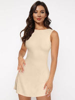 Backless Wide Strap Mini Dress for a perfect OOTD – dress to impress outfits from Amexza