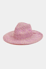 Fame Checkered Straw Weave Sun Hat for a perfect OOTD – dress to impress outfits from Amexza
