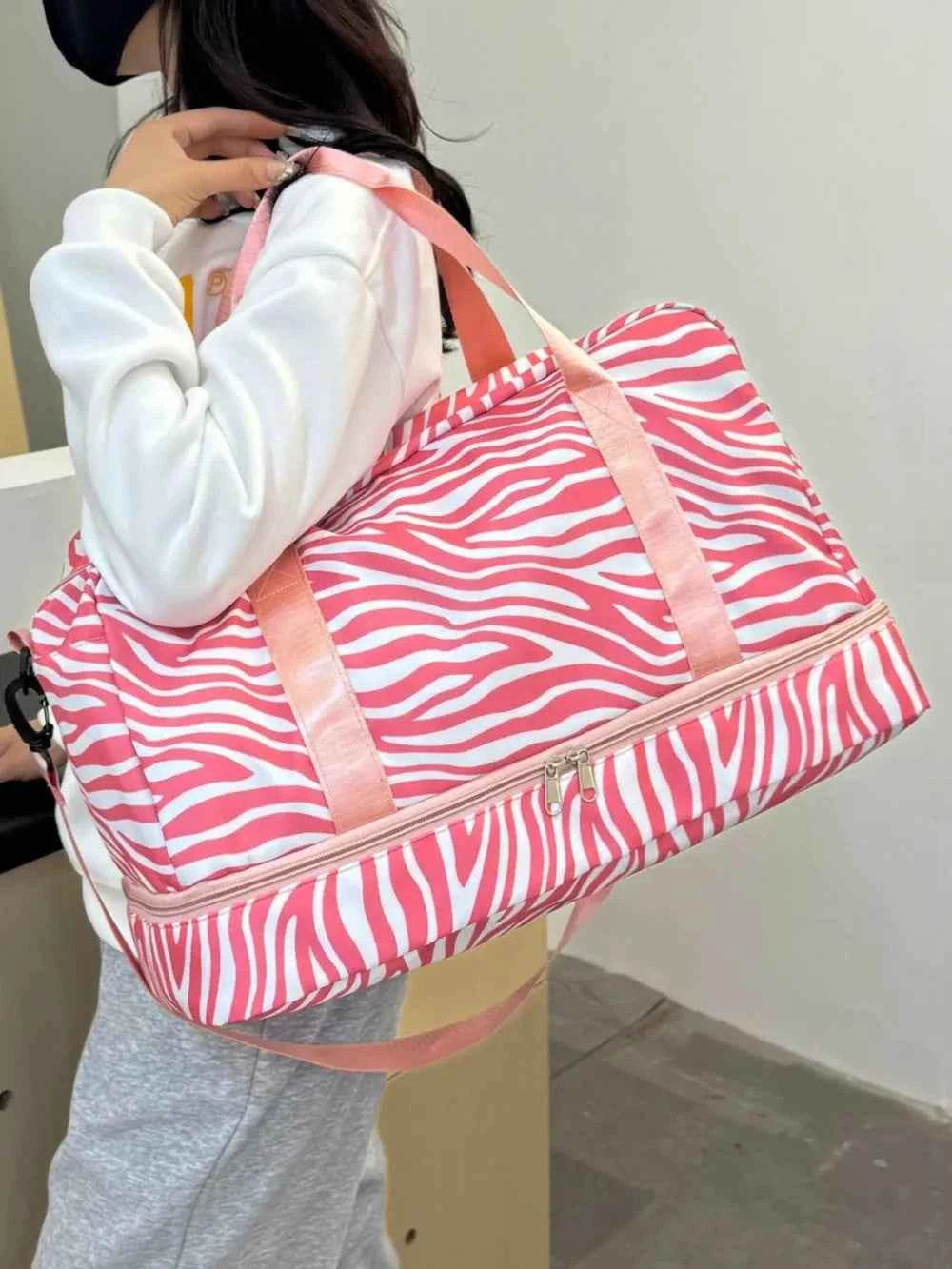 Oxford Cloth Leopard Travel Bag for a perfect OOTD – dress to impress outfits from Amexza