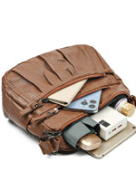 PU Leather Ruched Adjustable Strap Shoulder Bag for a perfect OOTD – dress to impress outfits from Amexza