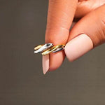 925 Sterling Silver Twisted Open Ring for a perfect OOTD – dress to impress outfits from Amexza