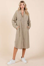 Mittoshop Button Down Long Sleeve Shirt Dress for a perfect OOTD – dress to impress outfits from Amexza