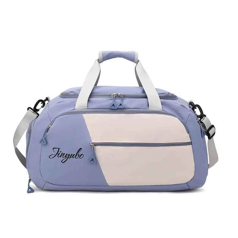 Contrast Nylon Travel Bag Blue Purple One Size for a perfect OOTD – dress to impress outfits from Amexza
