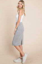 BOMBOM Elastic Waist Pencil Skirt for a perfect OOTD – dress to impress outfits from Amexza