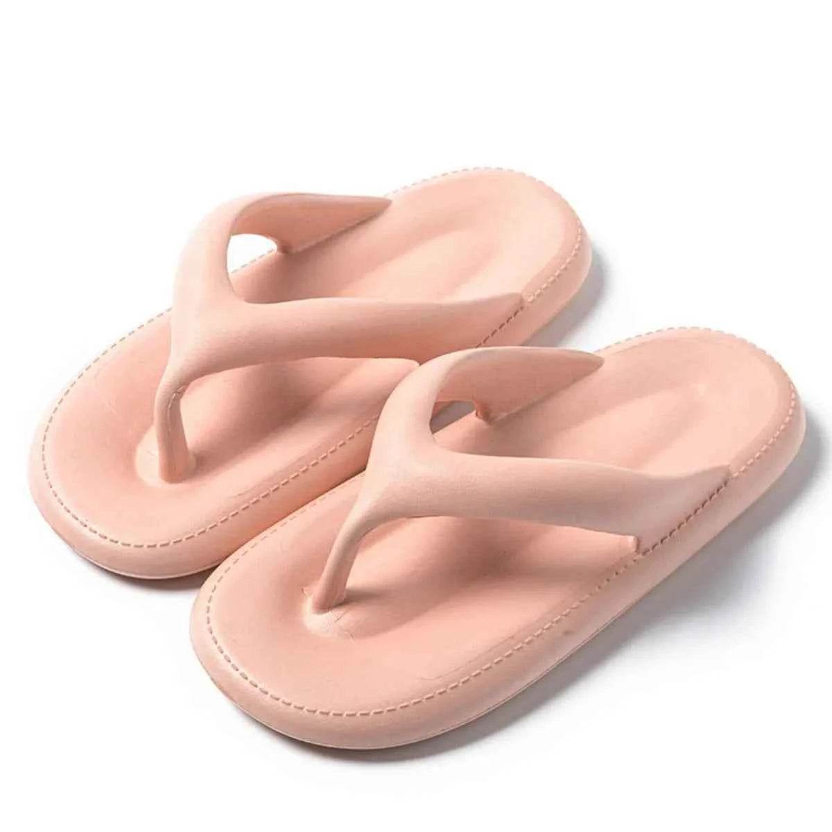 Toe Post Platform Slippers Pink for a perfect OOTD – dress to impress outfits from Amexza