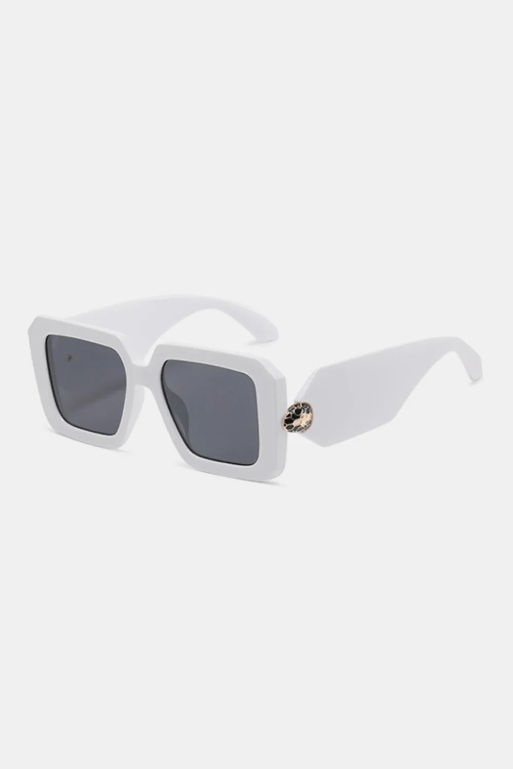 Polycarbonate Frame Square Sunglasses White One Size for a perfect OOTD – dress to impress outfits from Amexza