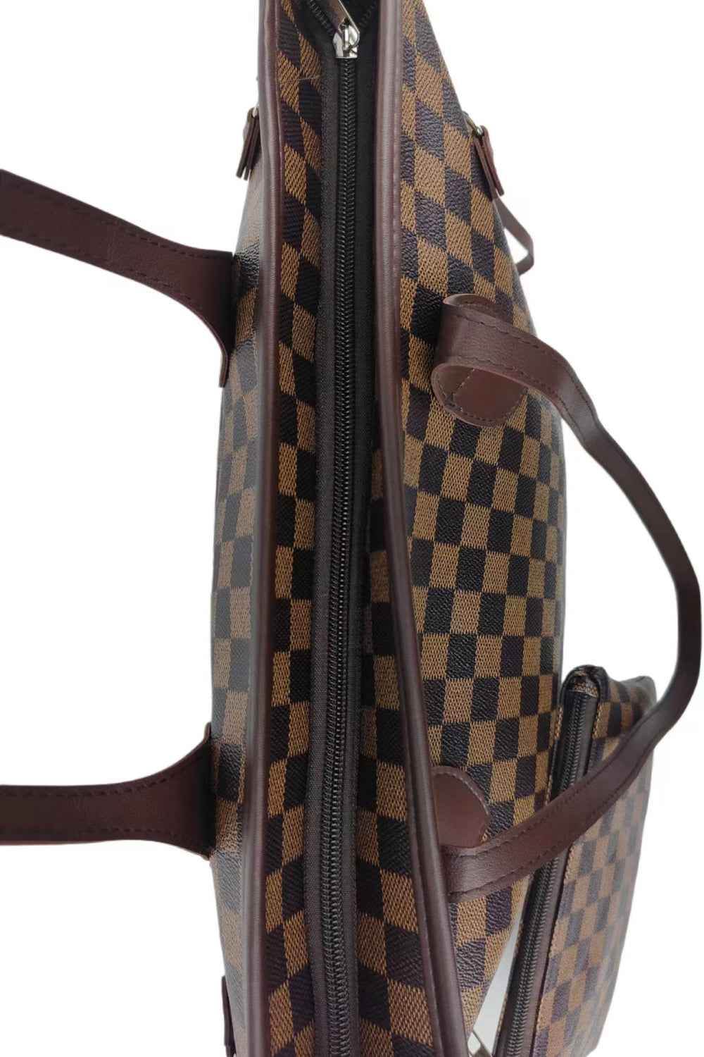 Checkered PVC Two-Piece Bag Set for a perfect OOTD – dress to impress outfits from Amexza