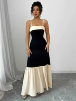 Color Block Maxi Cami Dress