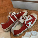 Round Toe Flats Sneakers Burgundy for a perfect OOTD – dress to impress outfits from Amexza