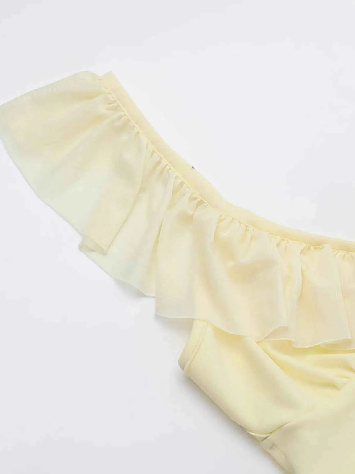 Ruffled V-Neck Sleeveless Maxi Dress