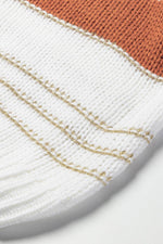 Striped Round Neck Dropped Shoulder Sweater for a perfect OOTD – dress to impress outfits from Amexza