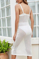 Openwork Lace-Up Sleeveless Cover Up for a perfect OOTD – dress to impress outfits from Amexza