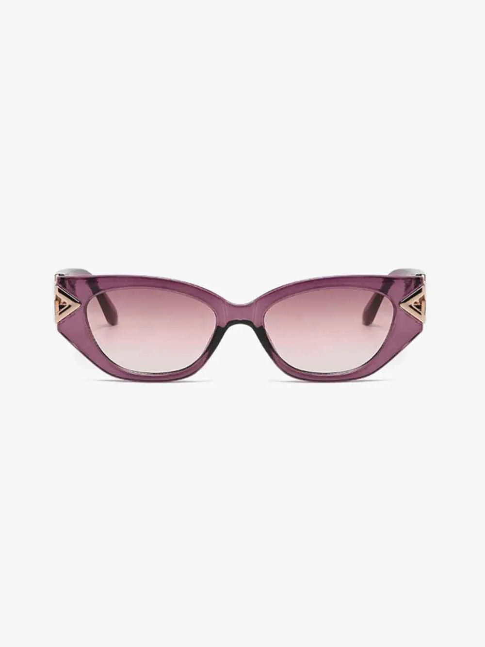 Polycarbonate Frame Cat-Eye Sunglasses Red-Violet One Size for a perfect OOTD – dress to impress outfits from Amexza