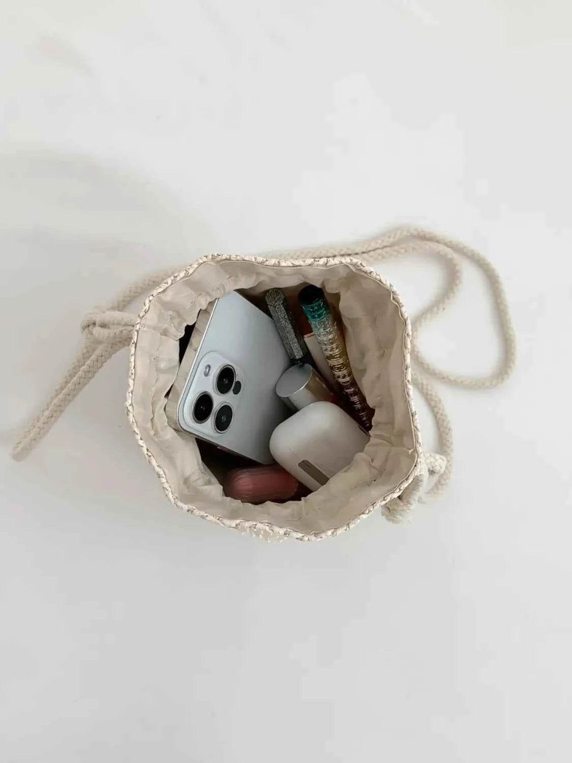 Sunflower Drawstring Bucket Bag for a perfect OOTD – dress to impress outfits from Amexza