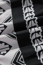 Tiered Printed Notched Half Sleeve Dress for a perfect OOTD – dress to impress outfits from Amexza