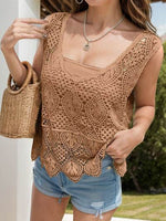 Cutout Wide Strap Cover-Up Camel One Size for a perfect OOTD – dress to impress outfits from Amexza