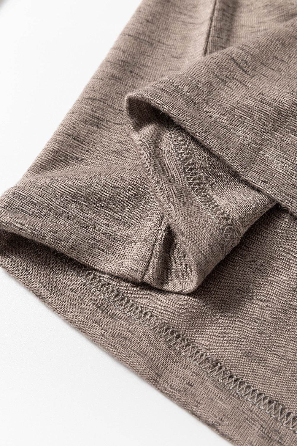 Floral Half Button Long Sleeve T-Shirt - Amexza