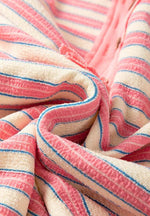 Striped Johnny Collar Long Sleeve Sweatshirt for a perfect OOTD – dress to impress outfits from Amexza