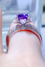 1 Carat Moissanite 925 Sterling Silver Ring for a perfect OOTD – dress to impress outfits from Amexza