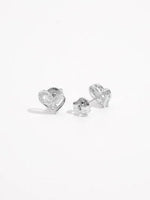 925 Sterling Silver Inlaid Zircon Heart Earrings for a perfect OOTD – dress to impress outfits from Amexza