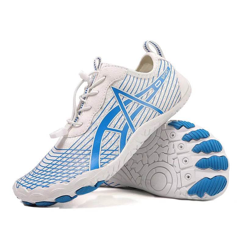 Elastic Lock Laces Mesh Breathable Hike Footwear Sky Blue for a perfect OOTD – dress to impress outfits from Amexza