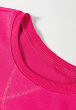 Solid Color Round Neck Long Sleeve Sweatshirt for a perfect OOTD – dress to impress outfits from Amexza