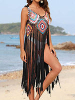 Fringe Spaghetti Strap Cover-Up for a perfect OOTD – dress to impress outfits from Amexza