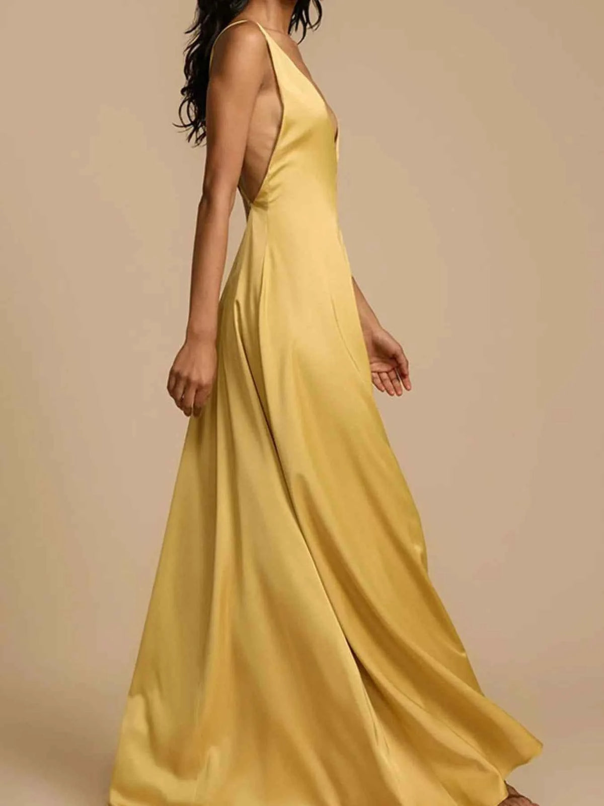 Deep V-Neck Maxi Dress