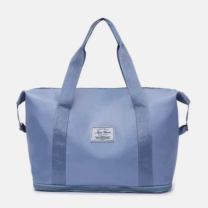 Oxford Cloth Oversize Travel Bag Dusty Blue One Size for a perfect OOTD – dress to impress outfits from Amexza