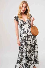 And The Why Ruffled Sleeve Tiered Floral Print Maxi Dress for a perfect OOTD – dress to impress outfits from Amexza