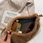 Faux Fur Removable Strap Shoulder Bag for a perfect OOTD – dress to impress outfits from Amexza