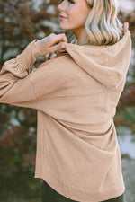 Drawstring Long Sleeve Hoodie for a perfect OOTD – dress to impress outfits from Amexza