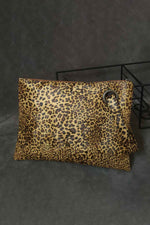 Leopard PU Leather Clutch Yellow Leopard One Size for a perfect OOTD – dress to impress outfits from Amexza