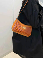 Bow PU Leather Shoulder Bag for a perfect OOTD – dress to impress outfits from Amexza