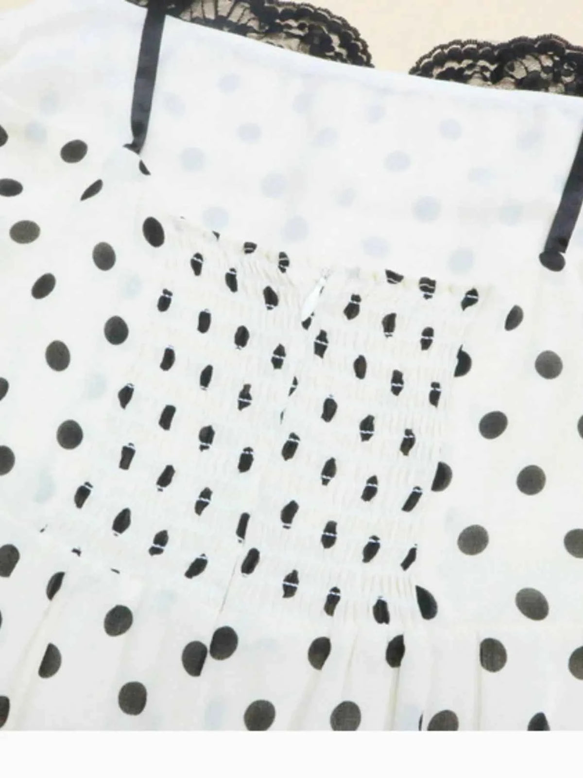 Polka Dot Sweetheart Neckline Maxi Dress