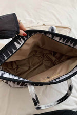 Printed PU Leather Tote Bag for a perfect OOTD – dress to impress outfits from Amexza