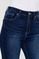 Full Size High Rise Frayed Ankle Skinny Jeans - Amexza