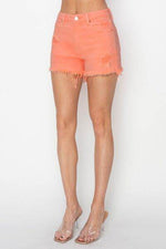 RISEN Full Size High Waist Ripped Denim Shorts for a perfect OOTD – dress to impress outfits from Amexza