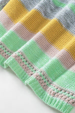 Contrast Striped Boat Neck Dropped Shoulder Sweater for a perfect OOTD – dress to impress outfits from Amexza