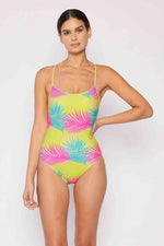Marina West Swim High Tide One-Piece in Multi Palms for a perfect OOTD – dress to impress outfits from Amexza