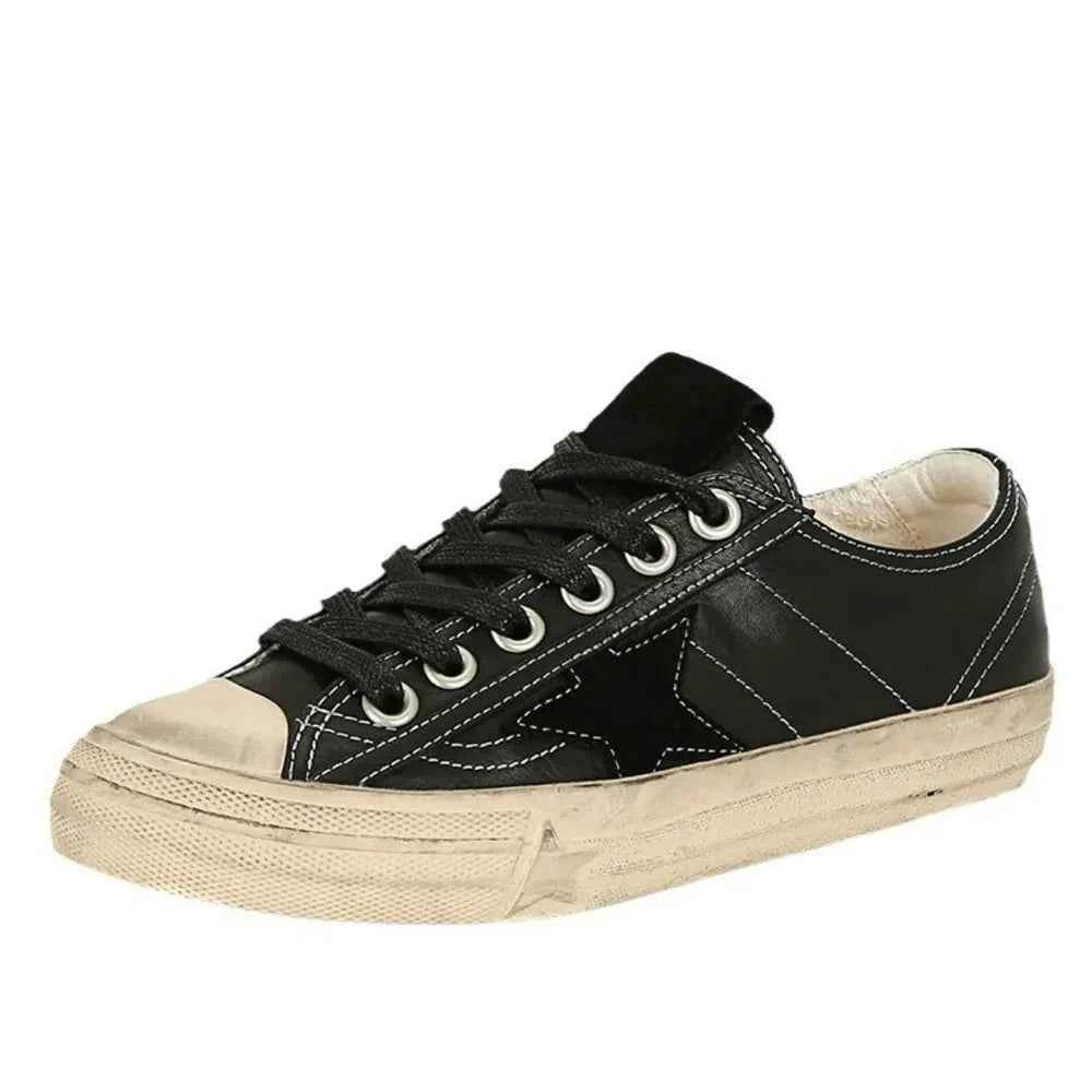 Round Toe Flats Sneakers Black for a perfect OOTD – dress to impress outfits from Amexza