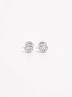 925 Sterling Silver Zircon Star Stud Earrings Silver One Size for a perfect OOTD – dress to impress outfits from Amexza