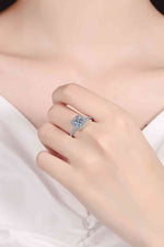 Square Moissanite Ring Silver for a perfect OOTD – dress to impress outfits from Amexza