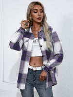 Ivy Lane Plaid Button Up Flannel Shirt - Amexza