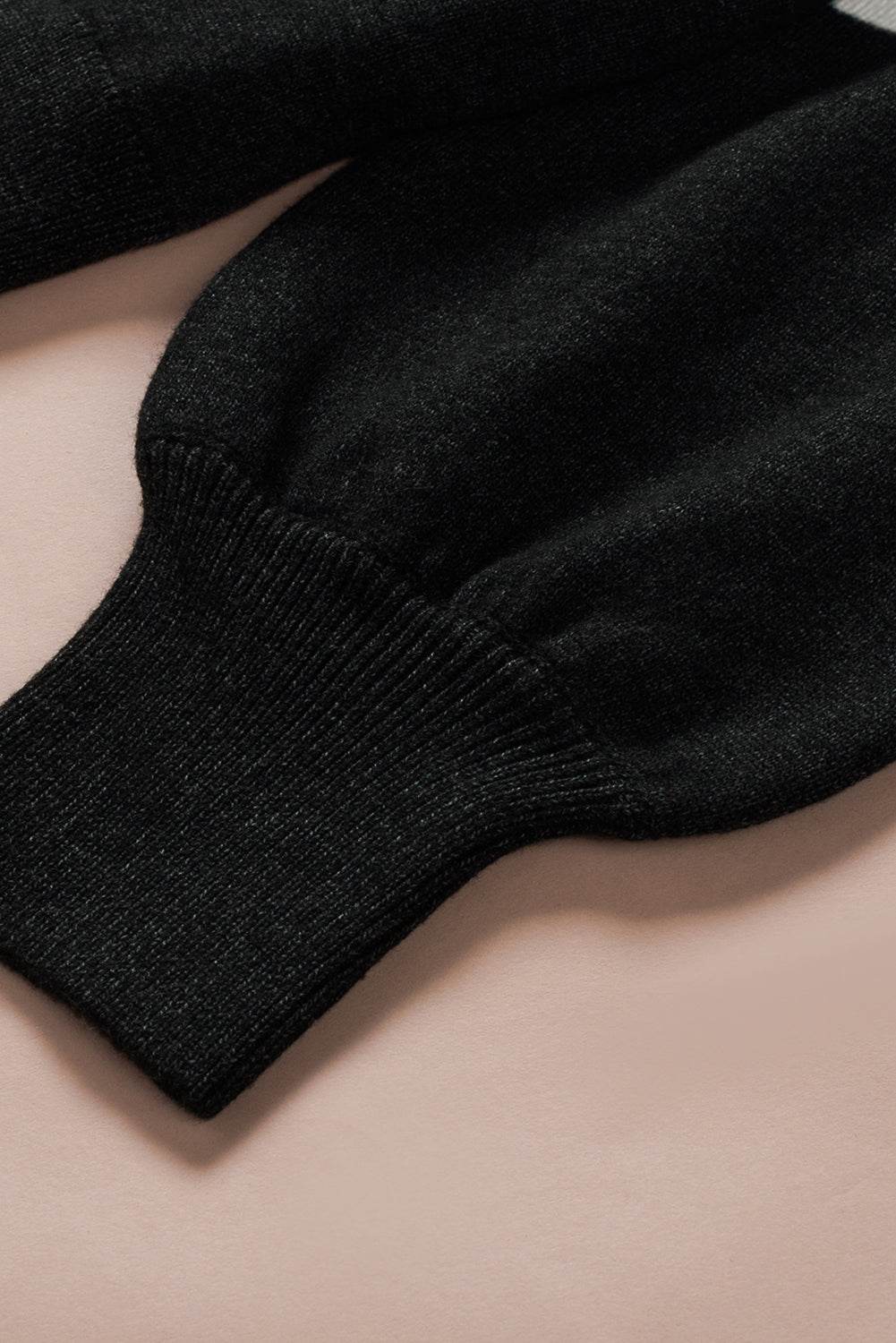 Color Block V Neck Long Sleeve Sweater for a perfect OOTD – dress to impress outfits from Amexza