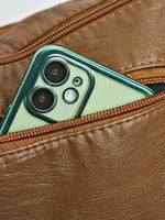 PU Leather Ruched Adjustable Strap Shoulder Bag for a perfect OOTD – dress to impress outfits from Amexza