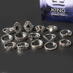 15 Piece Alloy Vintage Ring Set for a perfect OOTD – dress to impress outfits from Amexza