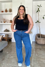 Judy Blue Full Size High Rise Straight Jeans - Amexza